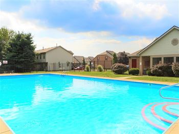 Sparkling resort style pool